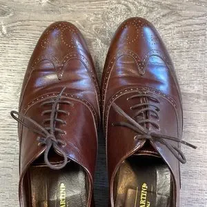 BRUNO MARTINI BROWN LEATHER OXFORDS SIZE 10.5 s-l400.jpg main image 3